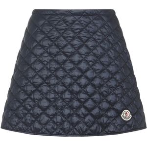 Moncler, Dames, Rokken, Blauw, Maat: M Polyamide,