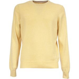 Gran Sasso, Heren, Truien, Geel, Maat: M Wol,