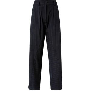 Pinko, Dames, Broeken, Blauw, Maat: M Wol,