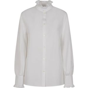 Valentino, Dames, Blouses & Shirts, Wit, Maat: XS Katoen,
