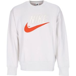 Nike, Heren, Sweatshirts & Hoodies, Wit, Maat: XL Fleece,