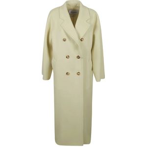 Max Mara, Dames, Mantels, Geel, Maat: S Wol,