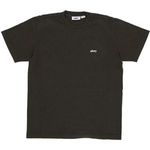 Obey, Heren, Tops, Groen, Maat: XL Katoen,