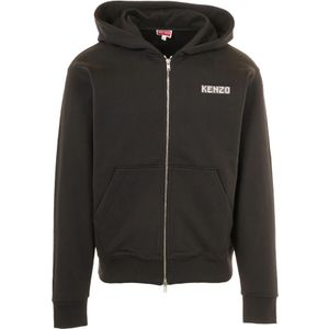 Kenzo, Heren, Sweatshirts & Hoodies, Zwart, Maat: L
