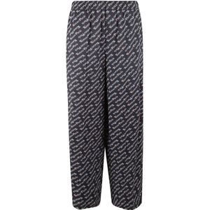 Kenzo, Dames, Broeken, Blauw, Maat: S Viscose,