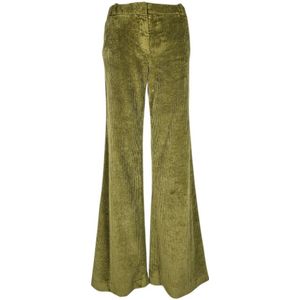 Kiltie, Dames, Broeken, Groen, Maat: L Corduroy,