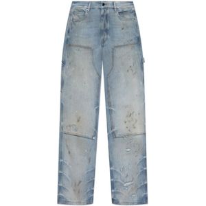 Amiri, Heren, Jeans, Blauw, Maat: W34 L32 Denim,