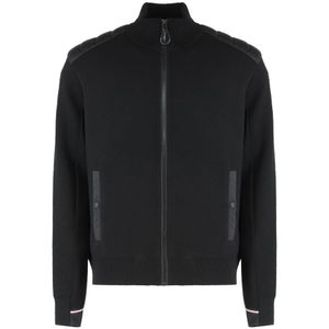 Moncler, Heren, Jassen, Zwart, Maat: S Wol,