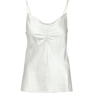 Mauro Grifoni, Dames, Tops, Grijs, Maat: M Satijn,