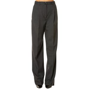 Weekend Max Mara, Dames, Broeken, Grijs, Maat: L Wol,
