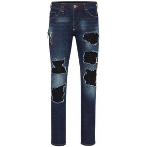 Philipp Plein, Heren, Jeans, Blauw, Maat: W32