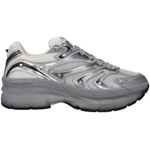 Valentino Garavani - Sneakers - Grijs - Studs - Lace-Up Closure