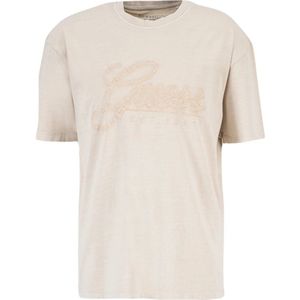 Guess, Dames, Tops, Beige, Maat: S Katoen,