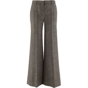 Stella McCartney, Dames, Broeken, Bruin, Maat: XS Wol,