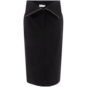 Alexander McQueen, Dames, Rokken, Zwart, Maat: S Wol,