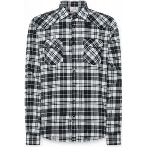 Sun68, Heren, Overhemden, Zwart, Maat: S