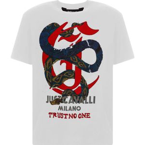 Just Cavalli, Heren, Tops, Wit, Maat: XS