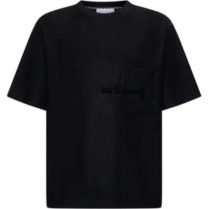 Richmond, Heren, Tops, Zwart, Maat: S Katoen,