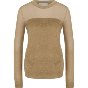 Michael Kors, Heren, Truien, Beige, Maat: L Katoen,