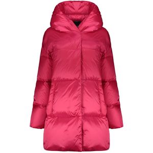 Herno, Dames, Mantels, Roze, Maat: 2XS Polyamide,