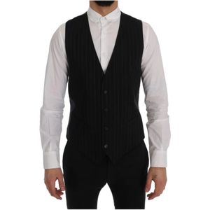 Dolce & Gabbana, Heren, Pakken, Zwart, Maat: XL Katoen,