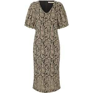 RUE de Femme, Dames, Jurken, Bruin, Maat: XS Polyamide,