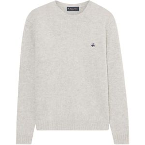 Brooks Brothers, Heren, Truien, Grijs, Maat: M Wol,