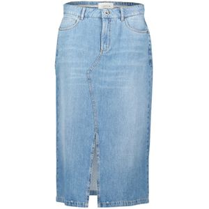 Cartoon - Denim Rok - Blauw - Trendy met Split