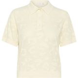 Kaffe - KAabela - Trui - Wit - Katoen - Polokraag