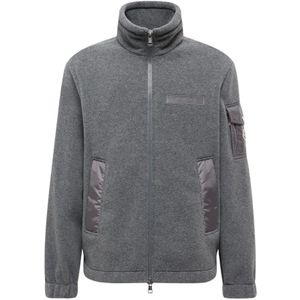 Moncler, Heren, Truien, Grijs, Maat: L