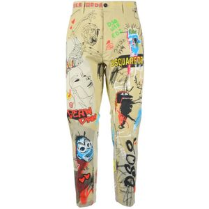 Dsquared2, Heren, Broeken, Veelkleurig, Maat: L Katoen,