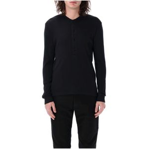 Tom Ford, Heren, Tops, Zwart, Maat: L Katoen,