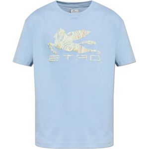 Etro, Heren, Tops, Blauw, Maat: XL Katoen,