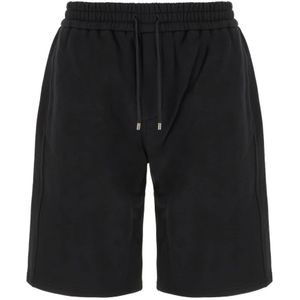 Saint Laurent, Heren, Korte broeken, Zwart, Maat: L Katoen,