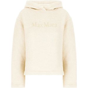 Max Mara, Dames, Sweatshirts & Hoodies, Beige, Maat: XS Katoen,