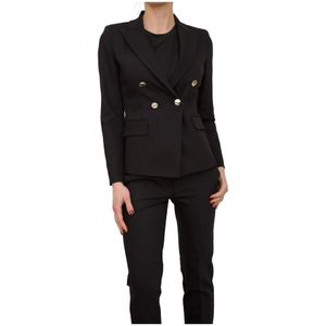 Marella, Dames, Jassen, Zwart, Maat: XL Katoen,