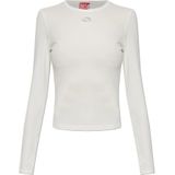 Diesel, Dames, Tops, Wit, Maat: L Katoen,