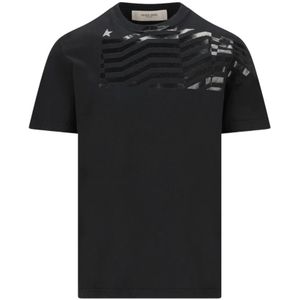 Golden Goose, Heren, Tops, Zwart, Maat: M Katoen,