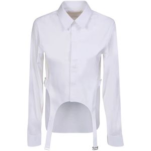 Dion Lee, Dames, Blouses & Shirts, Wit, Maat: XS Katoen,