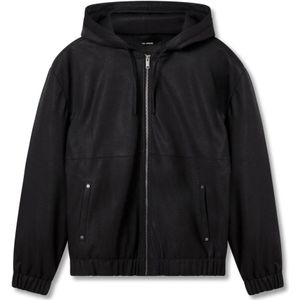 Axel Arigato, Heren, Jassen, Zwart, Maat: XL Leer,