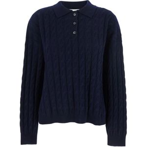 Lisa Yang, Dames, Truien, Blauw, Maat: M Kasjmier,