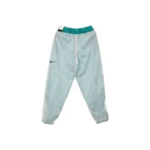 Nike Hoge taille geweven mesh sportbroek , Green , Dames , Maat: S