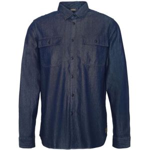 Barbour, Heren, Overhemden, Blauw, Maat: XL Denim,