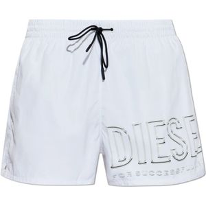 Diesel, Heren, Badkleding, Wit, Maat: L Poliester,