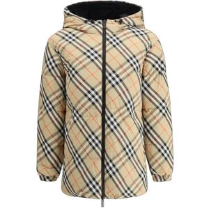 Burberry - Dames Donsjas - Veelkleurig - Omkeerbaar - Verstelbare Capuchon