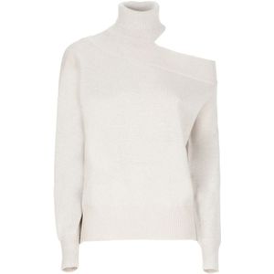 D.Exterior, Dames, Truien, Beige, Maat: S Wol,