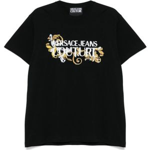 Versace Jeans Couture, Heren, Tops, Zwart, Maat: XL