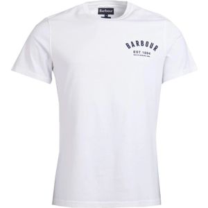Barbour, Heren, Tops, Wit, Maat: XL Katoen,