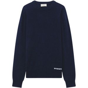 Roy Roger's, Heren, Truien, Blauw, Maat: L Wol,