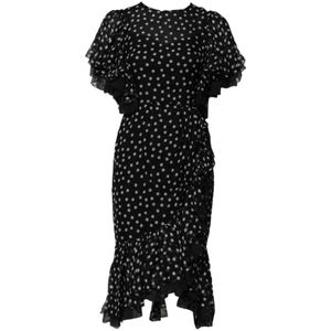 Dolce & Gabbana - A-lijn Jurken - Zwart - Chiffon